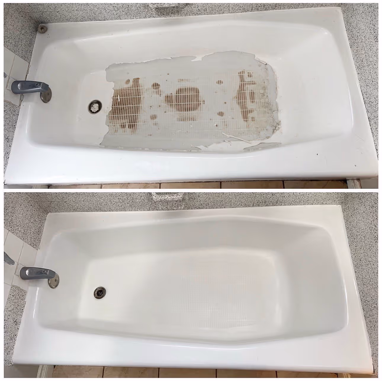 Professional bathtub refinishing in Fremont showing pristine white finish and expert reglazing results