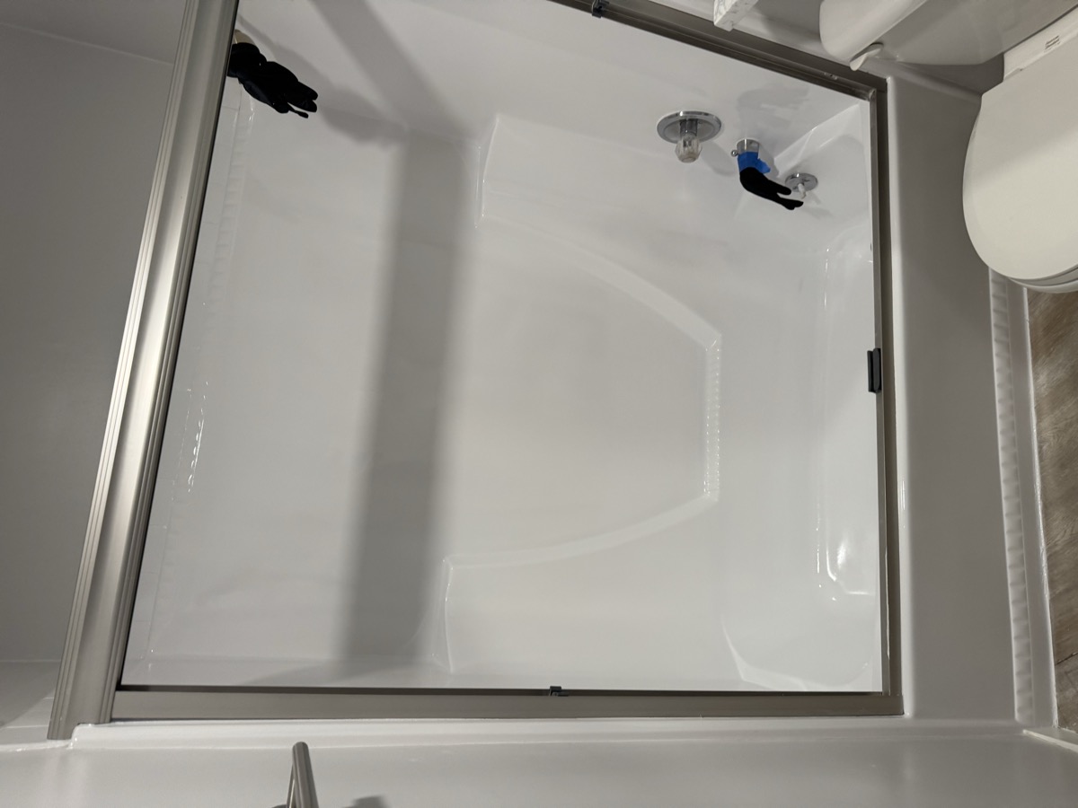 Fiberglass bathtub after refinishing Bay Area