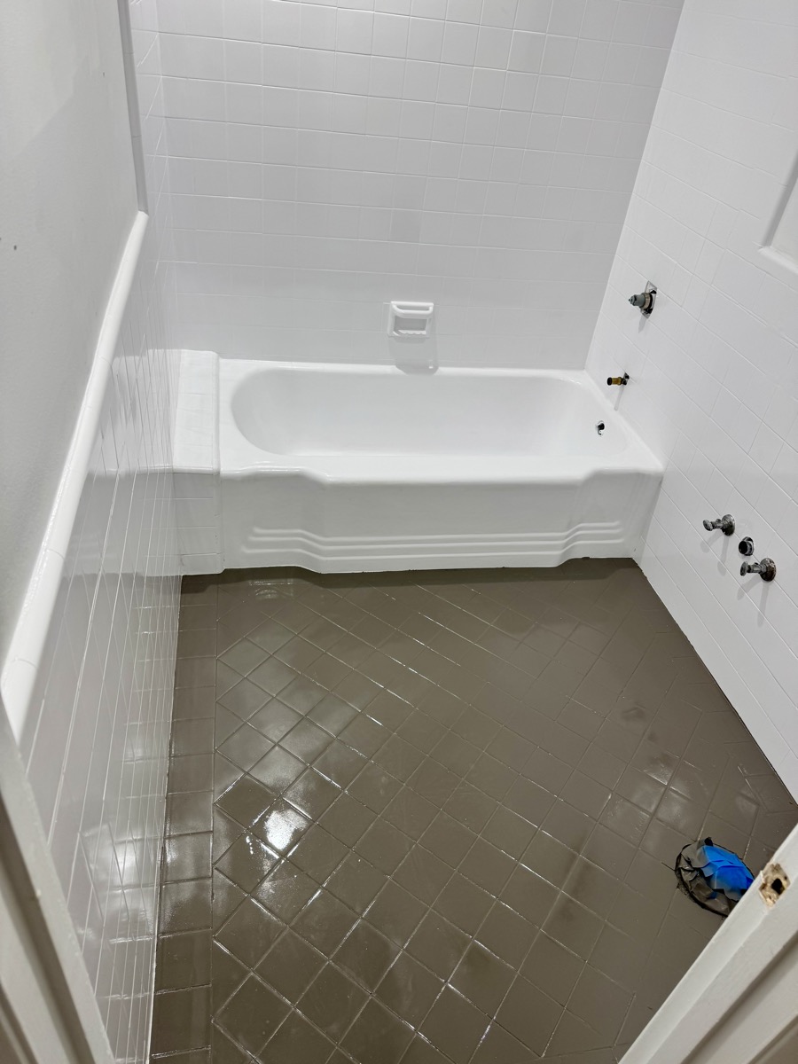 After ceramic tile reglazing Bay Area